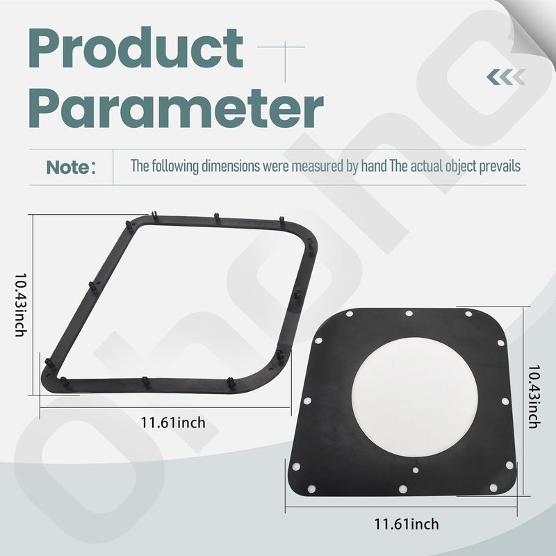Ohoho 532192550 Bagger Seal - by - Compatible with Husqvarna 192550 917249040 / Craftsman 354 SLG 966529102 968999515, Fits 48" 54" Grass Catcher with 532192603 Plastic Gasket Cover - Image 2